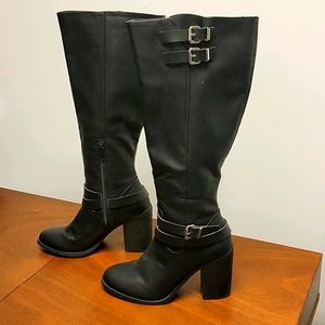Knee high black boots size 6.5